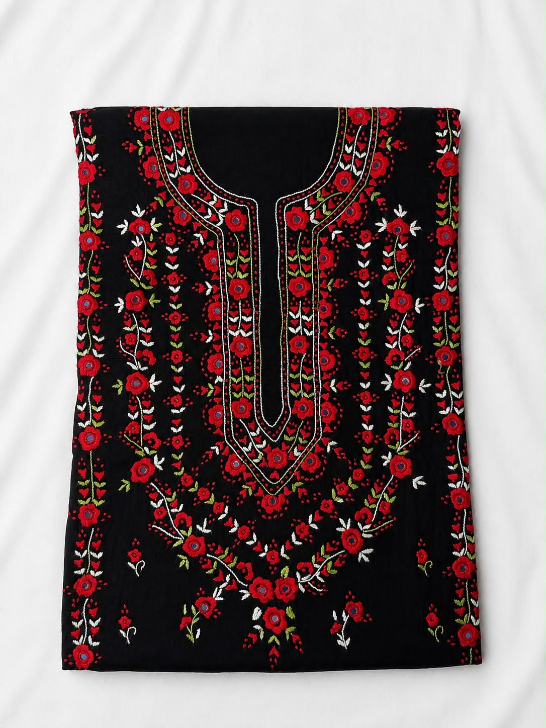 Black Unstitched kurta
