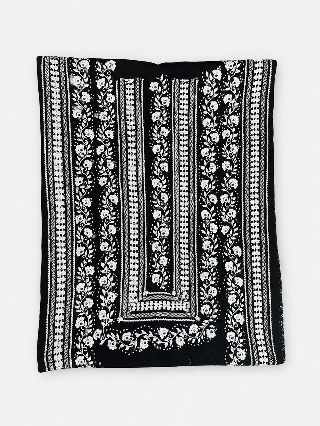 Monochrome tarkashi kurta