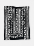 Monochrome tarkashi kurta