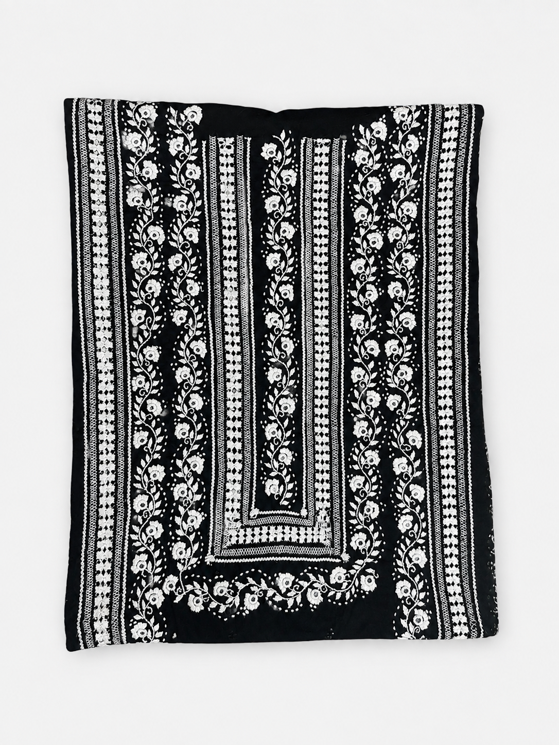 Monochrome tarkashi kurta