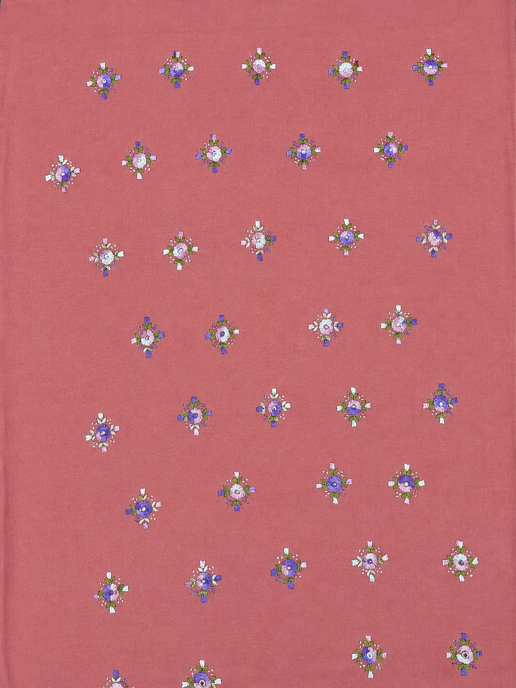Unstitched muted brick pink kurta