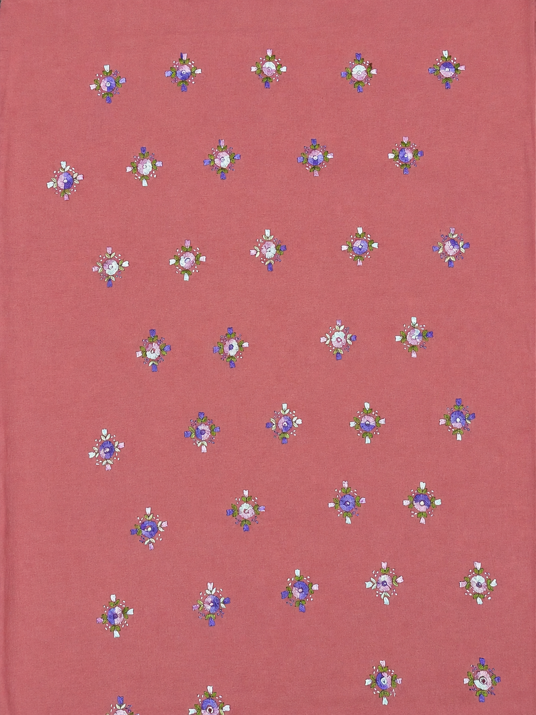 Unstitched muted brick pink kurta