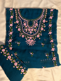 Teal Rosette