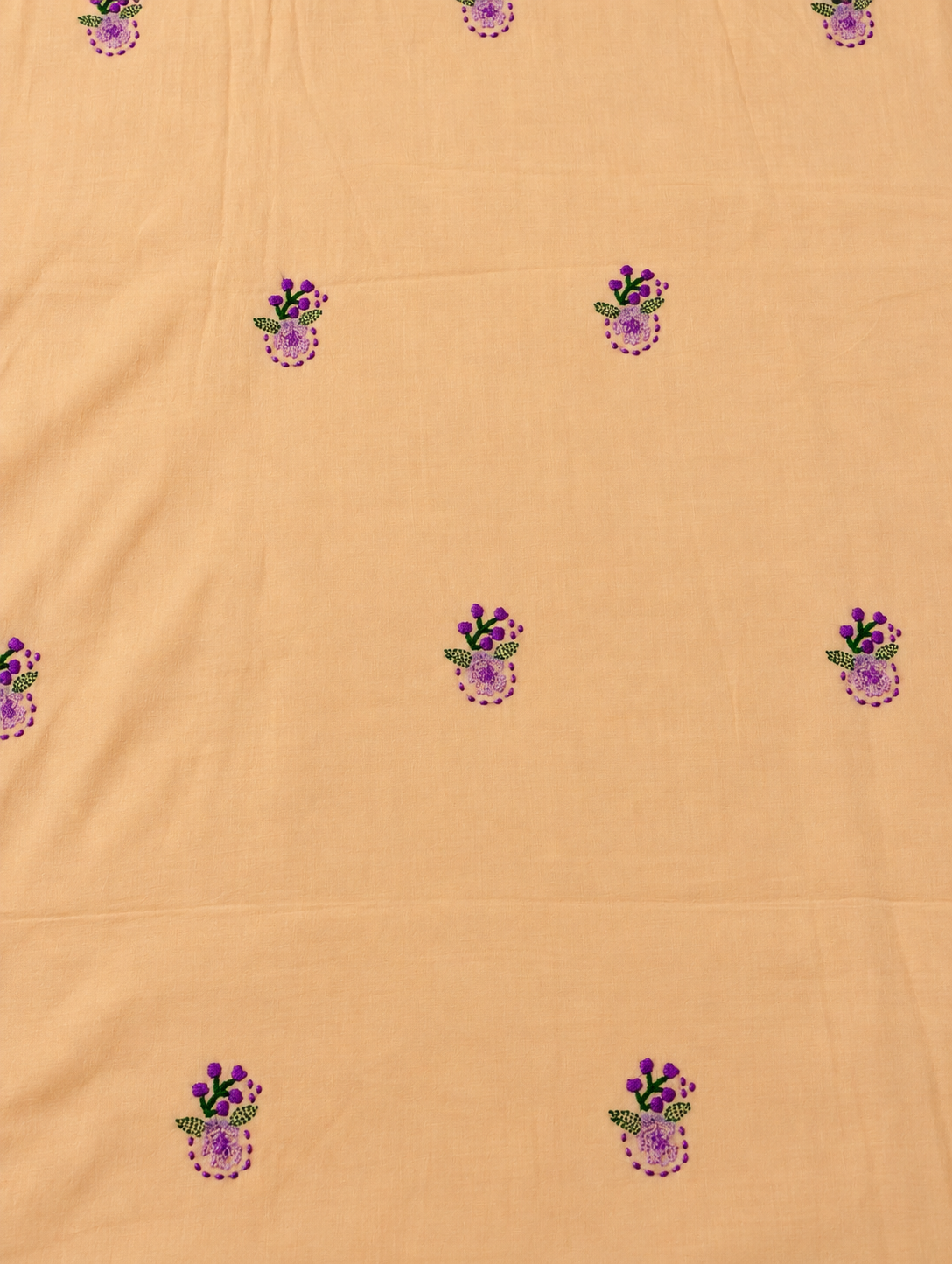 Peach unstitched kyrta