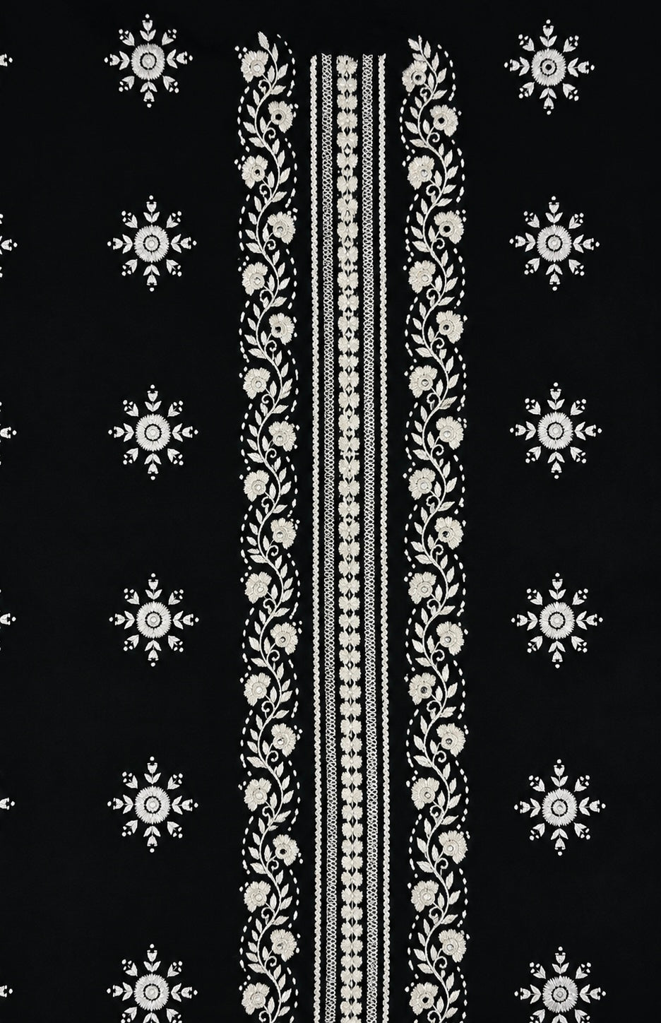 Monochrome tarkashi kurta