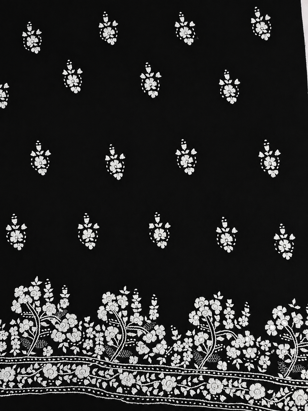 Monochrome black kurta