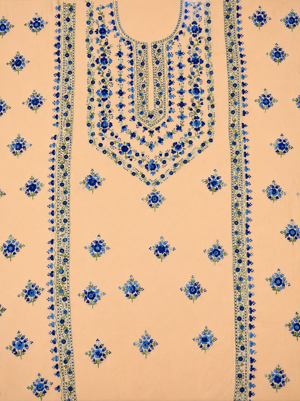 Peach Unstitched kurta