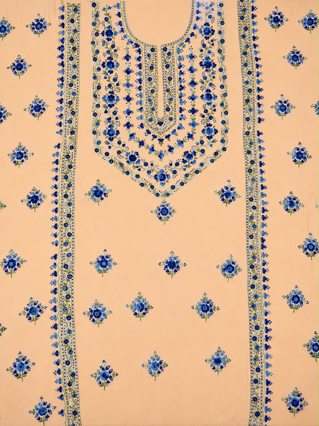 Peach Unstitched kurta