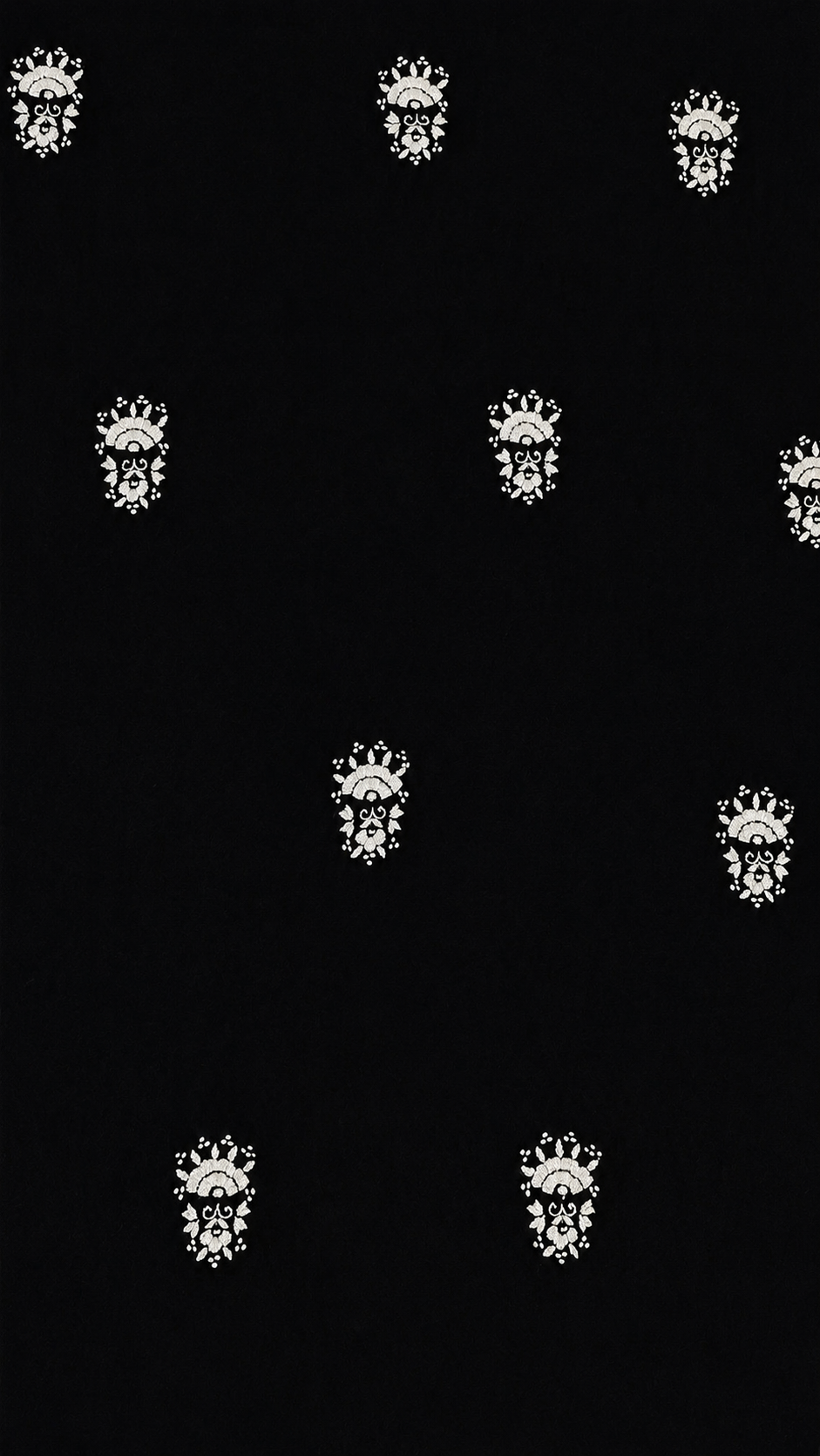 Monochrome tarkashi kurta