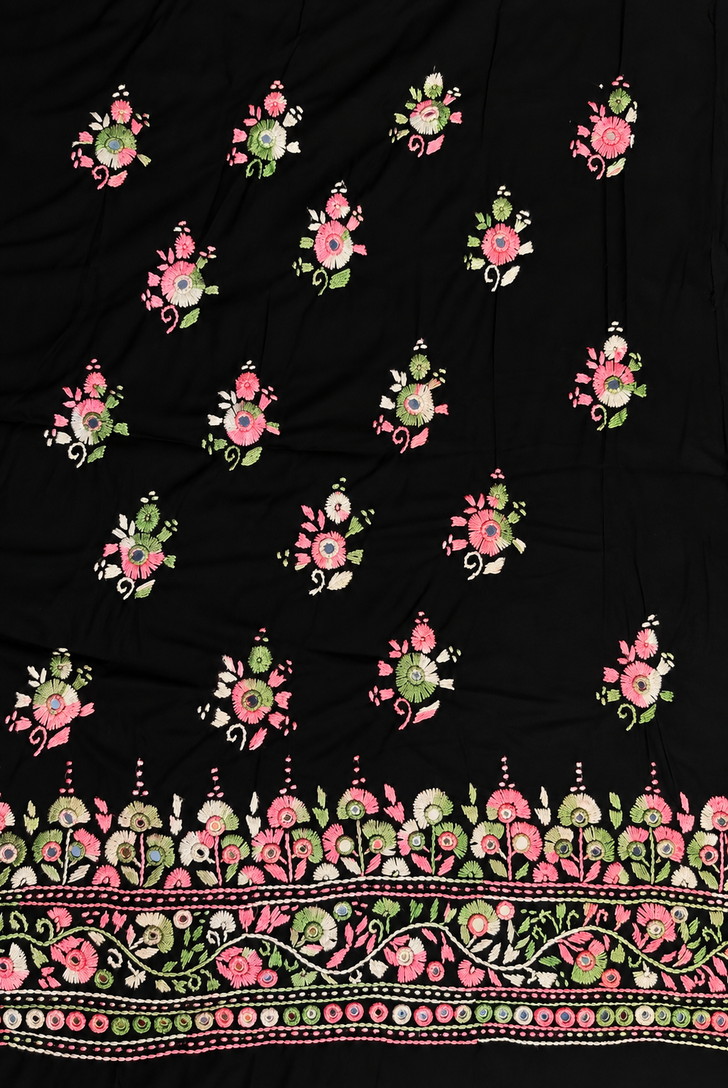Black multi floral