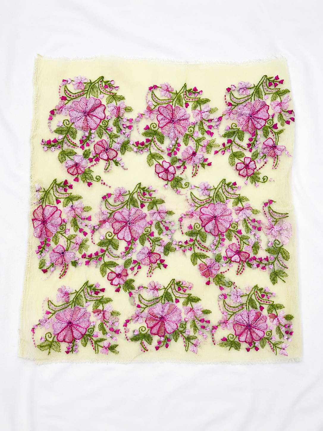 Lime yellow chiffon 2 piece