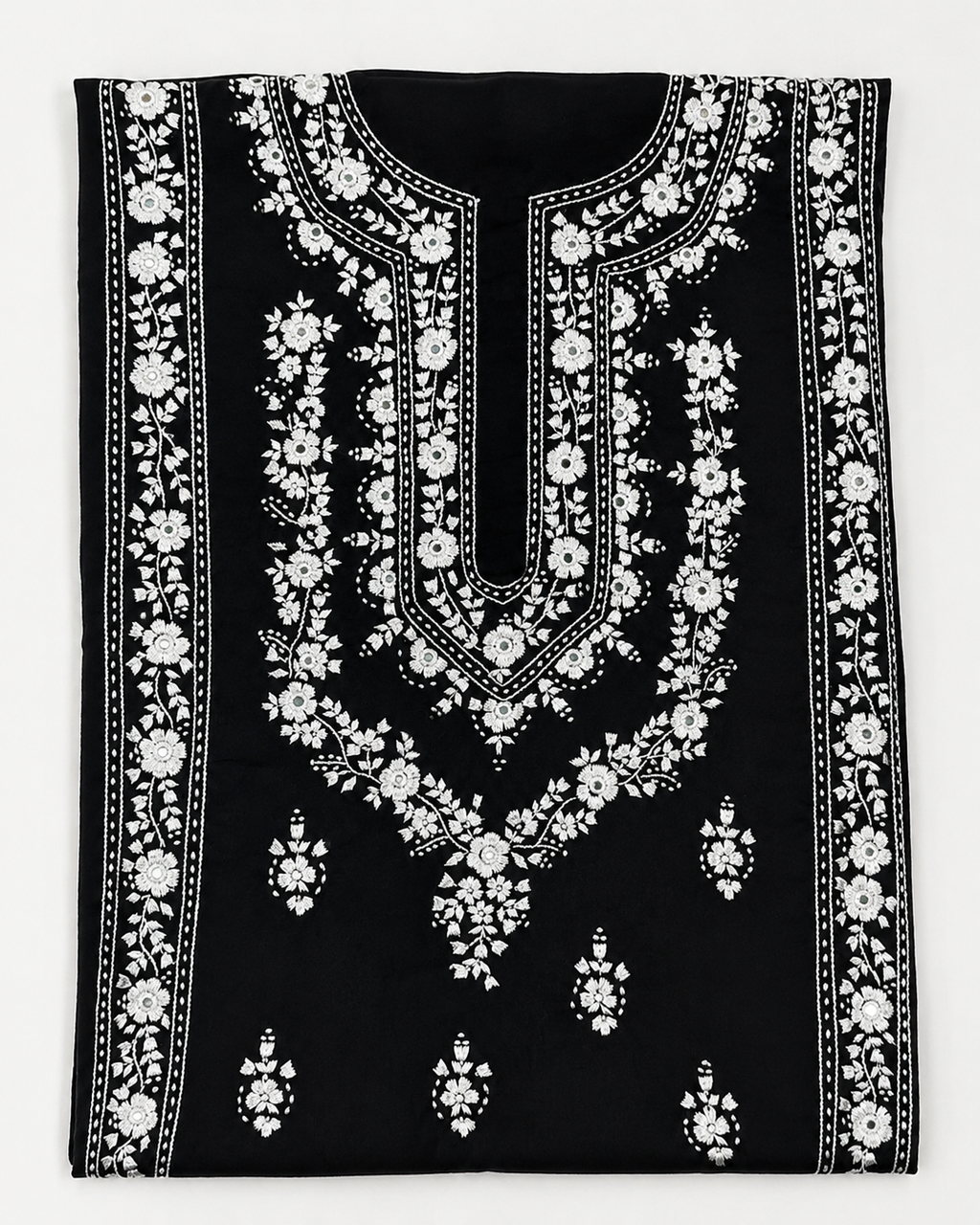 Monochrome black kurta