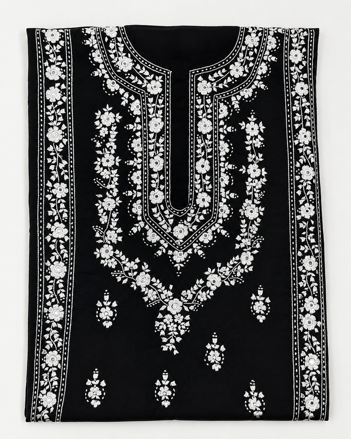 Monochrome black kurta