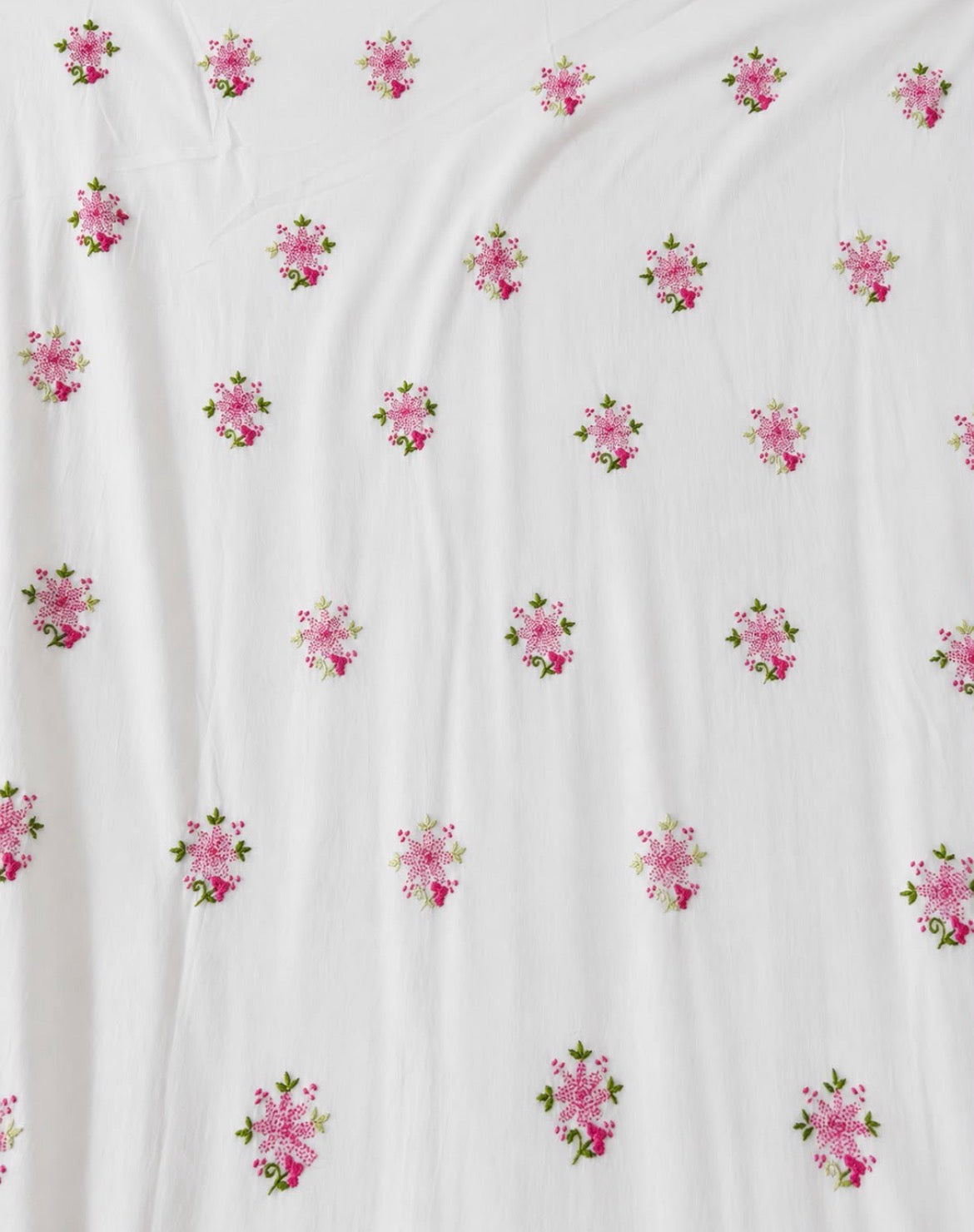 White unstitched shirt