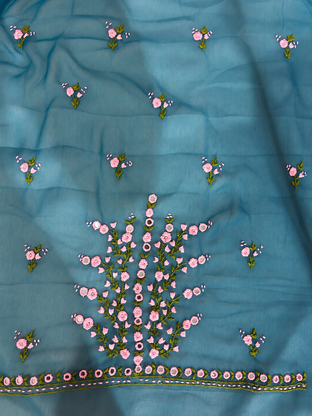 Teal Rosette
