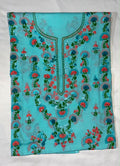 Turquoise Clr Unstitched shirt