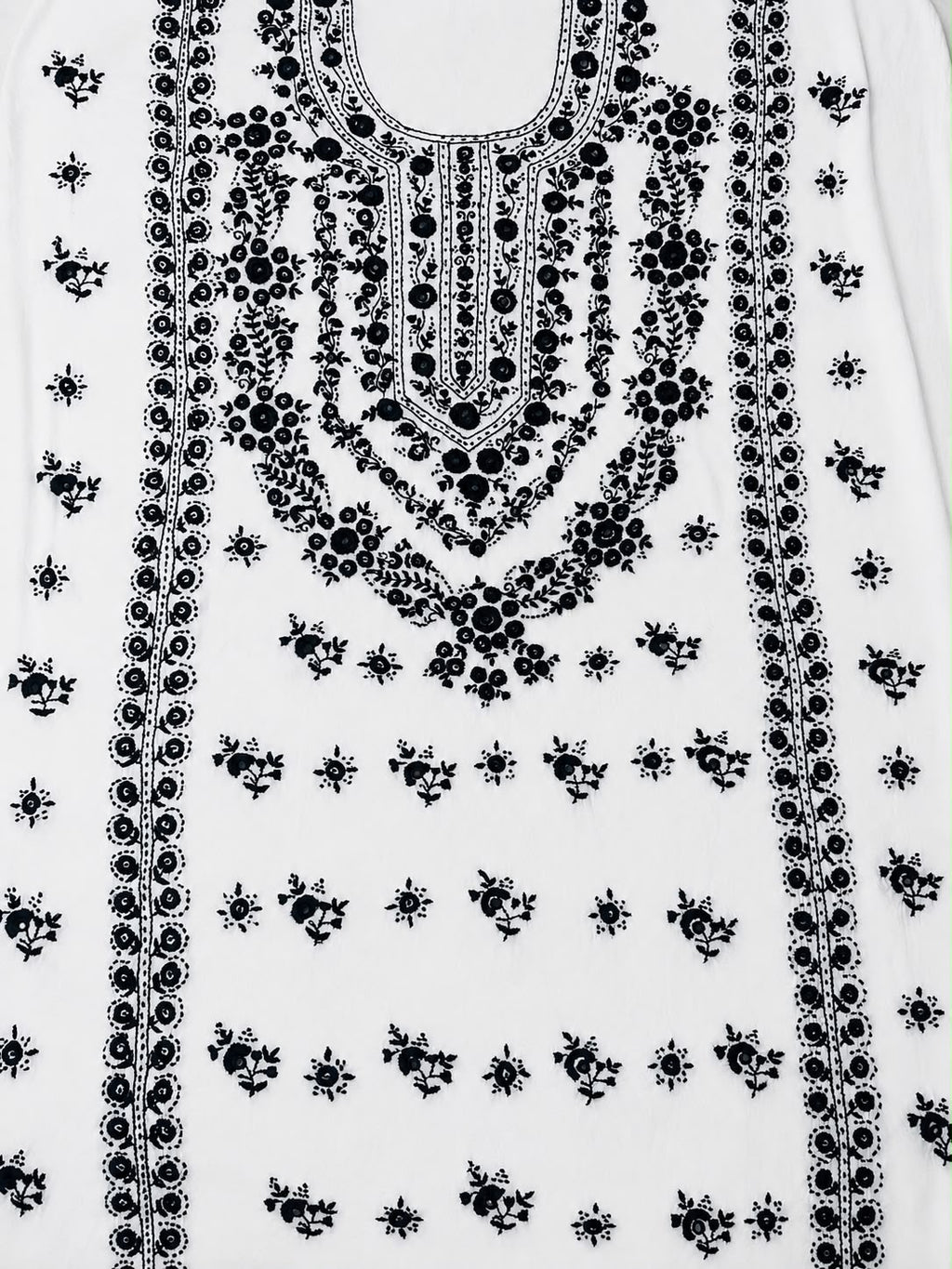 White unstitched kurta