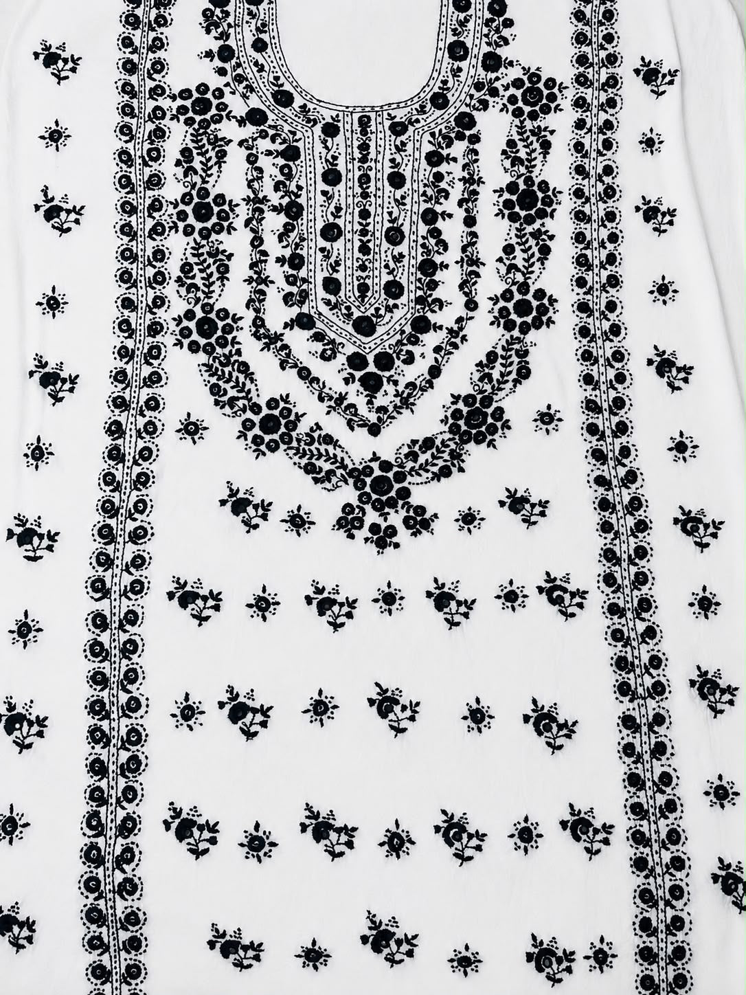 White unstitched kurta