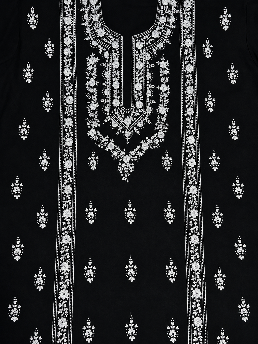Monochrome black kurta