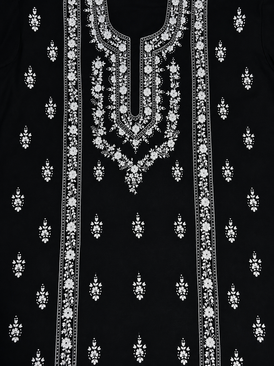 Monochrome black kurta