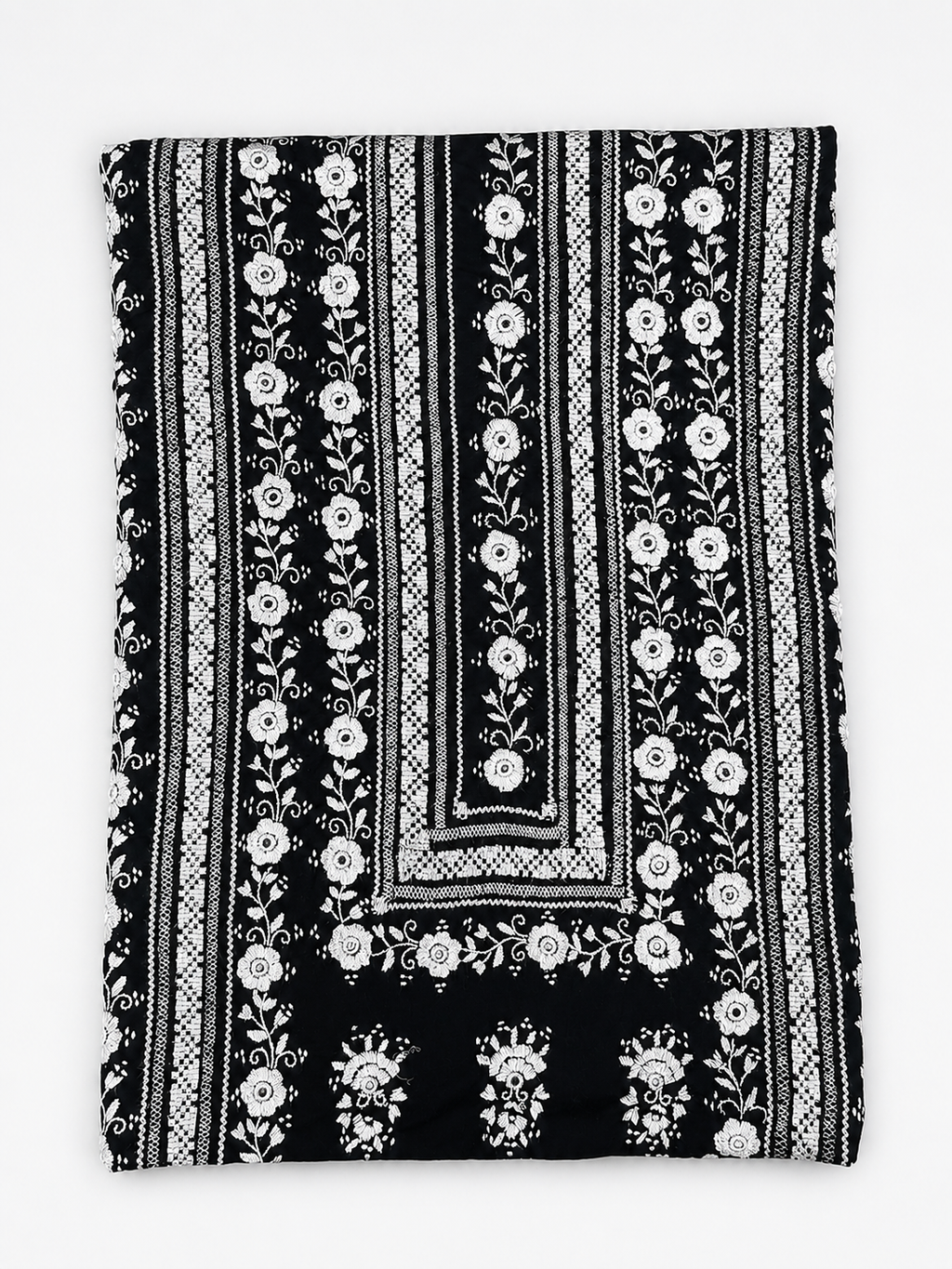 Monochrome tarkashi kurta