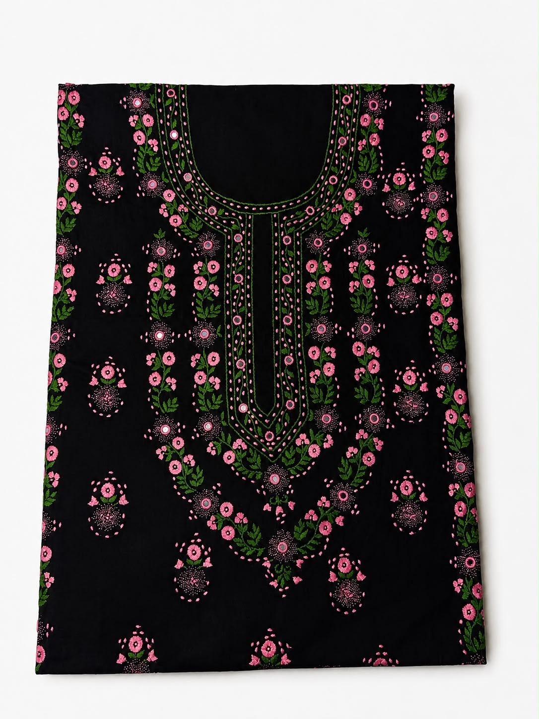 Black Unstitched kurta