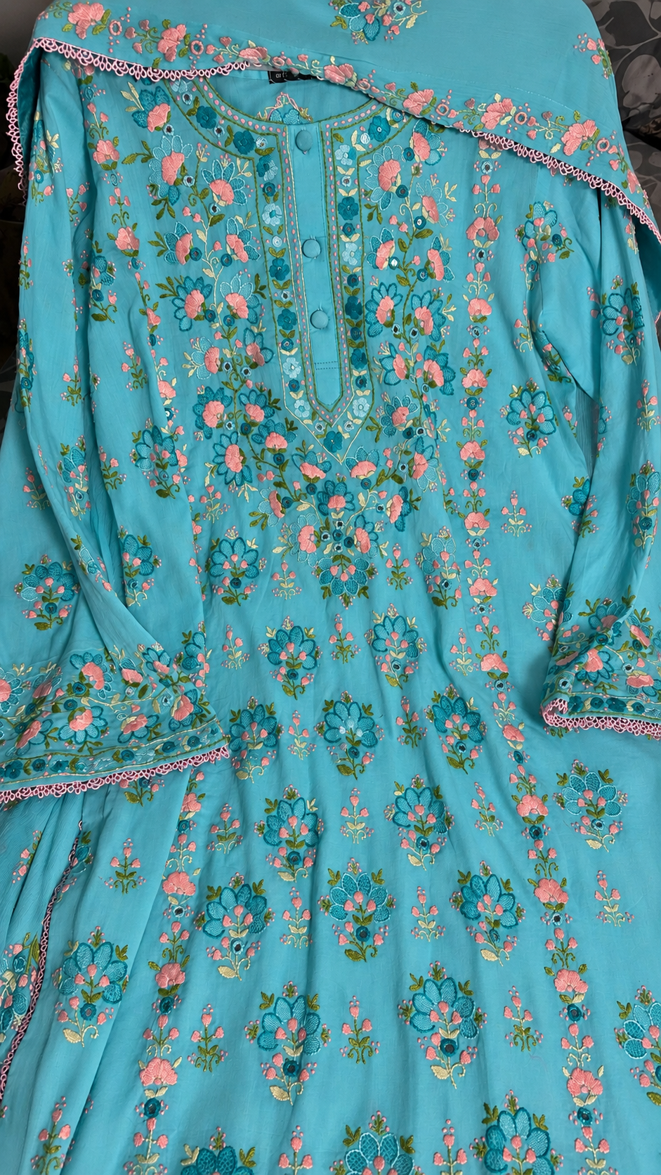 Aqua floral