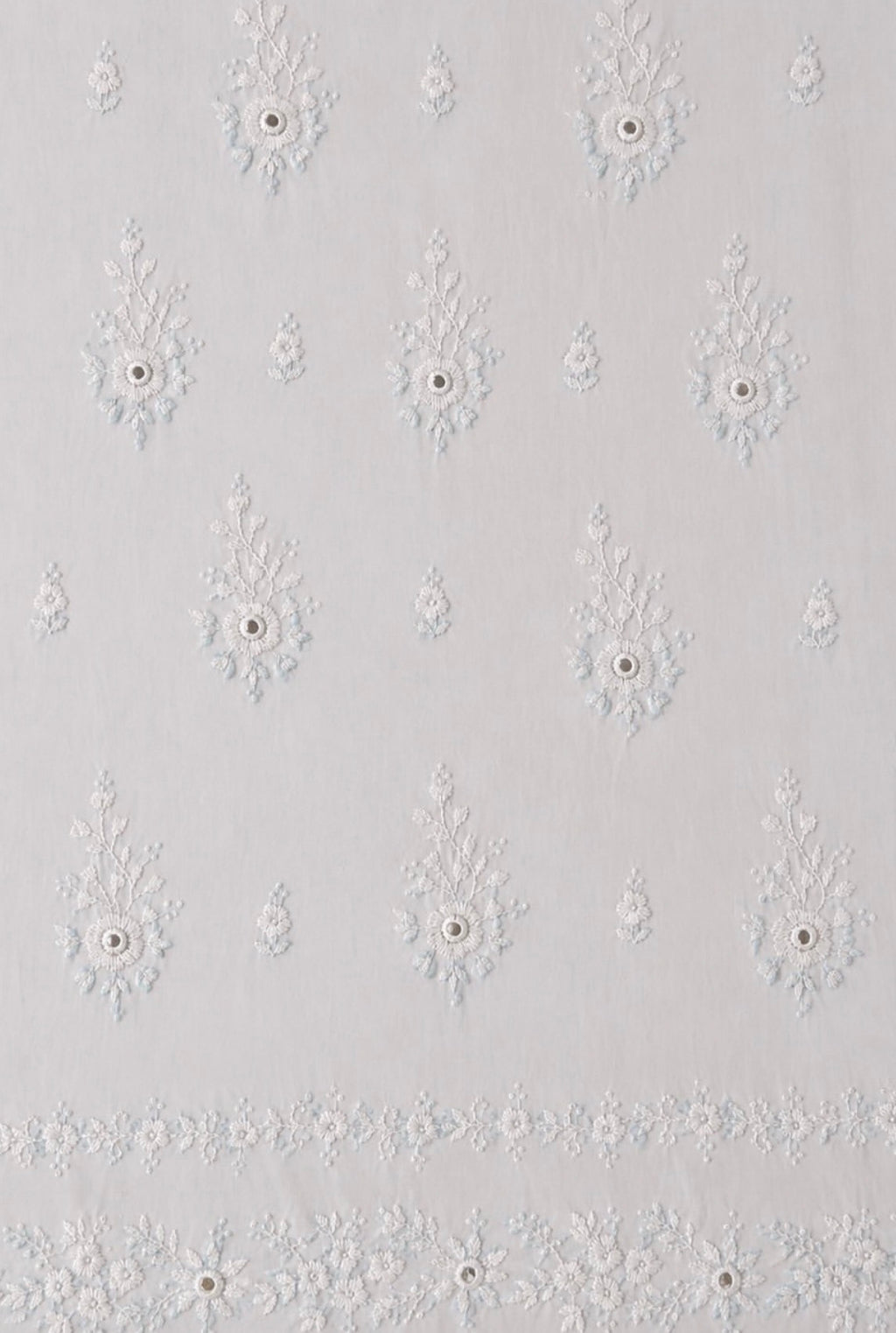 White unstitched kurta