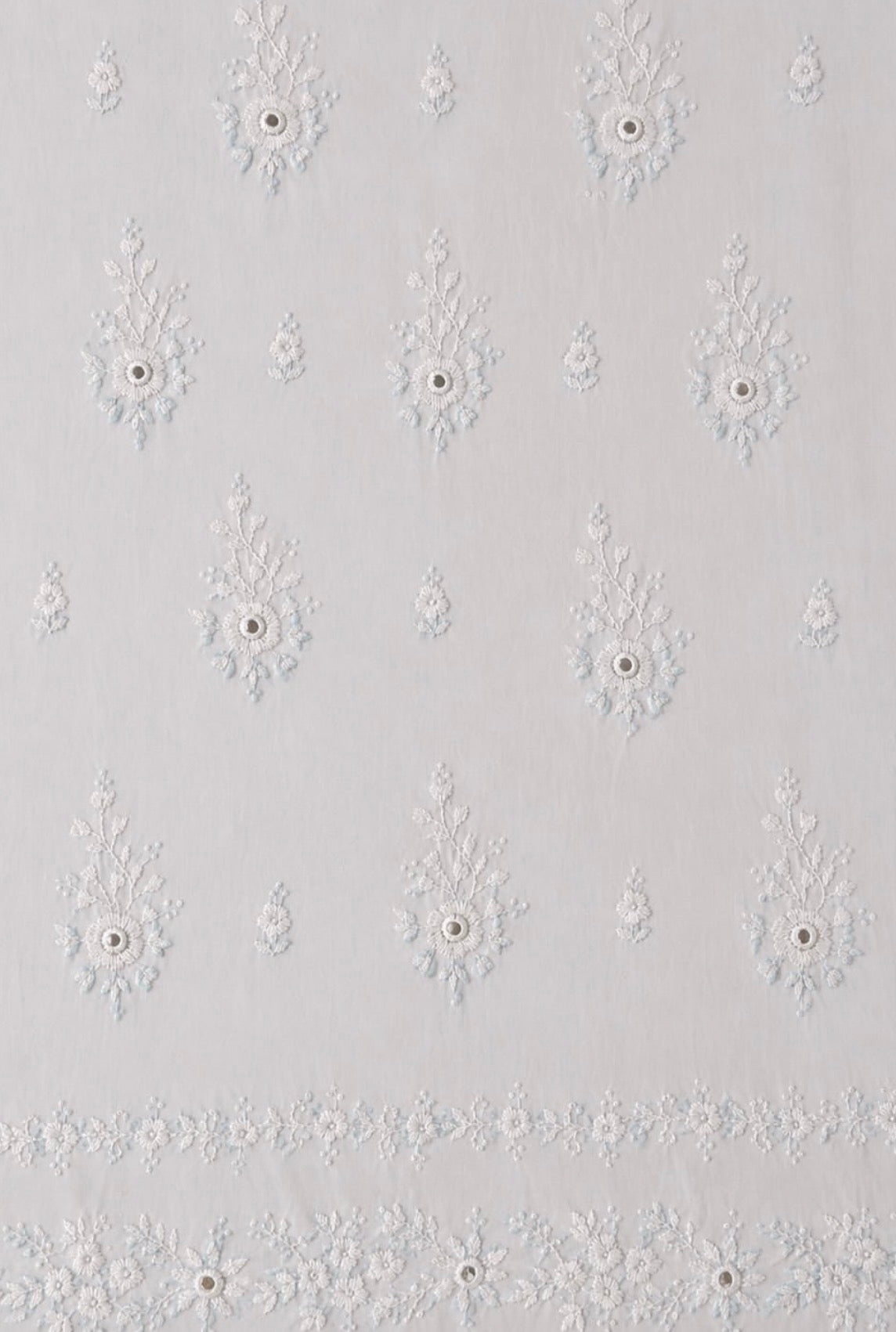 White unstitched kurta