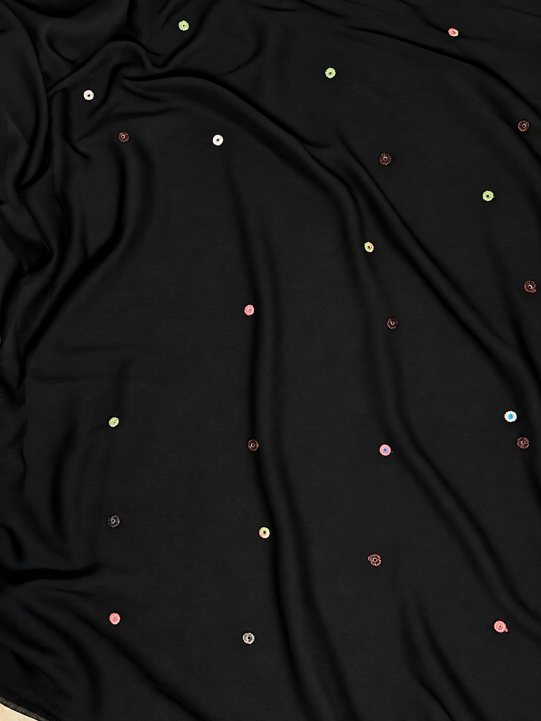 Black multi floral