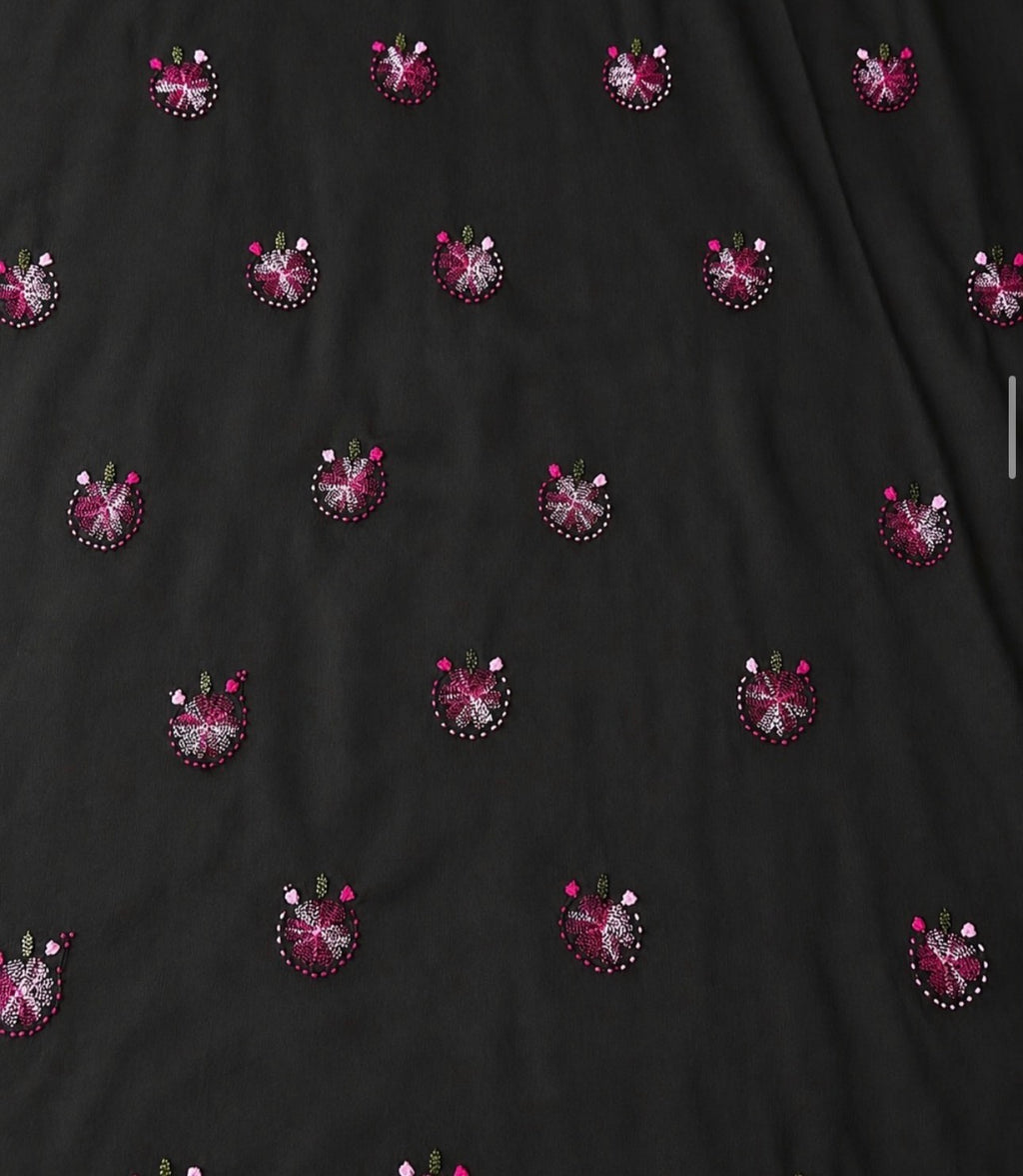 Multi black chiffon 2 piece