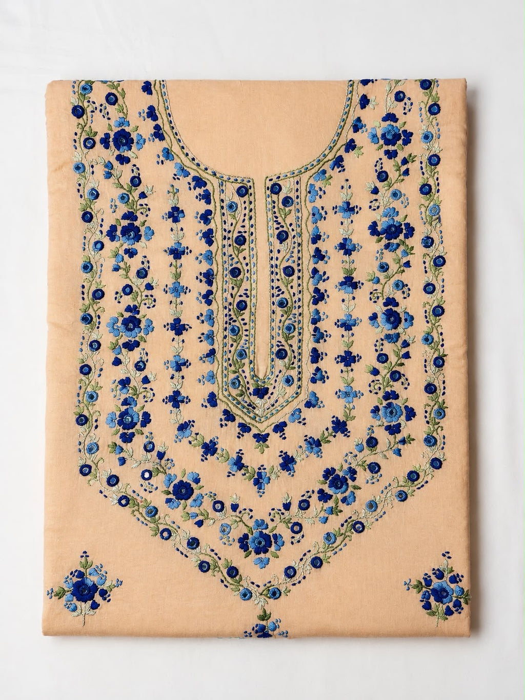 Peach Unstitched kurta