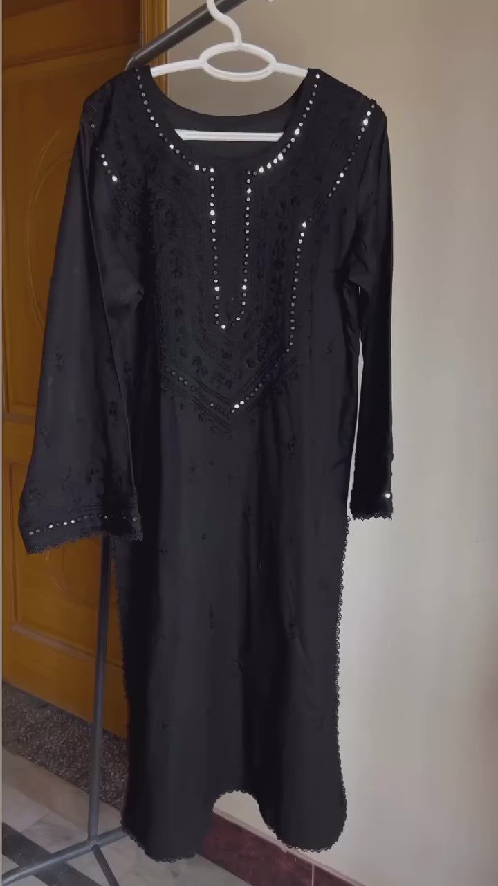 Black stitched 1 piece