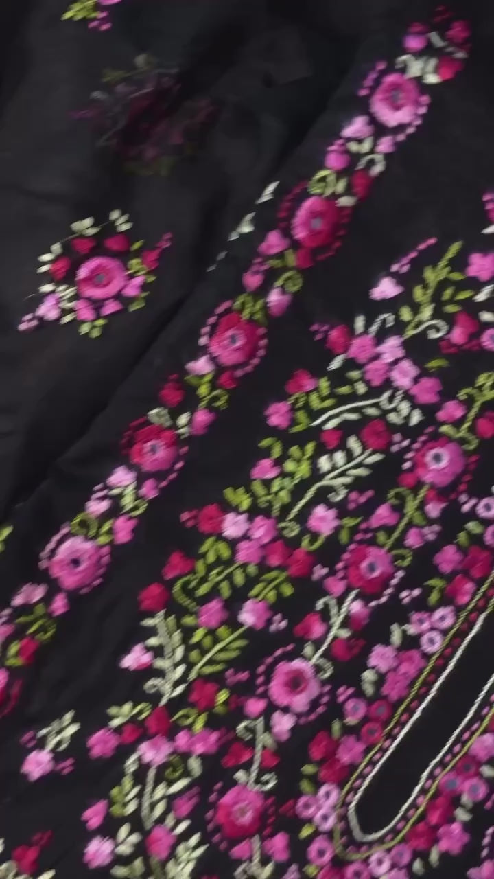 Black floral