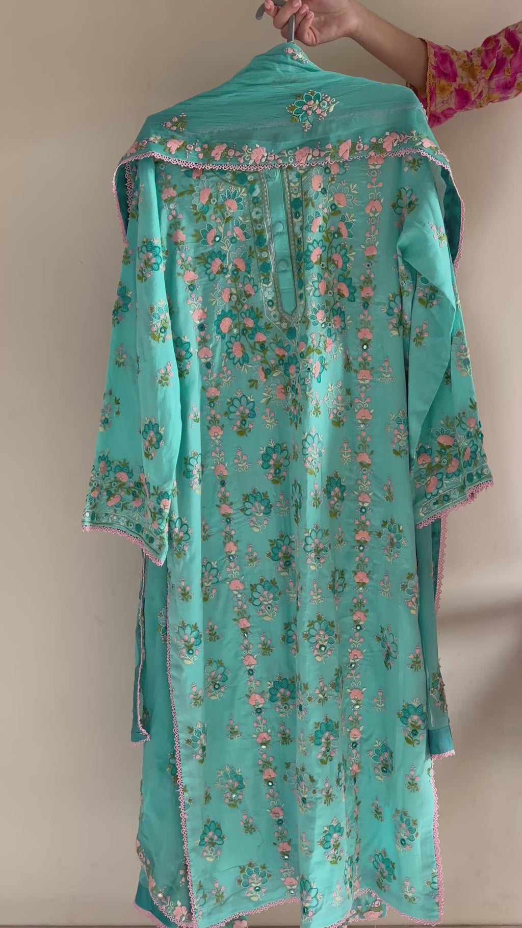 Aqua floral