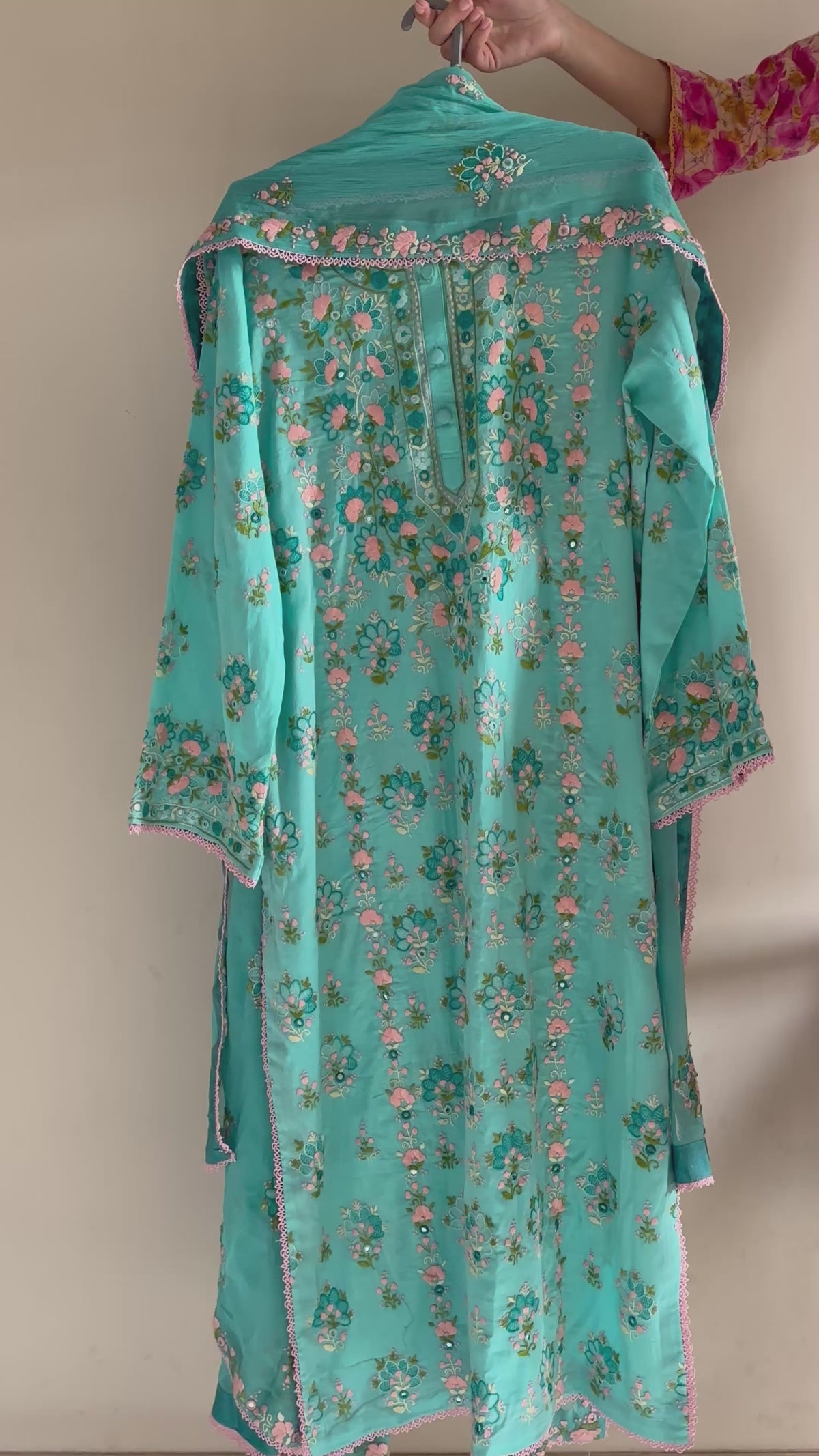 Aqua floral