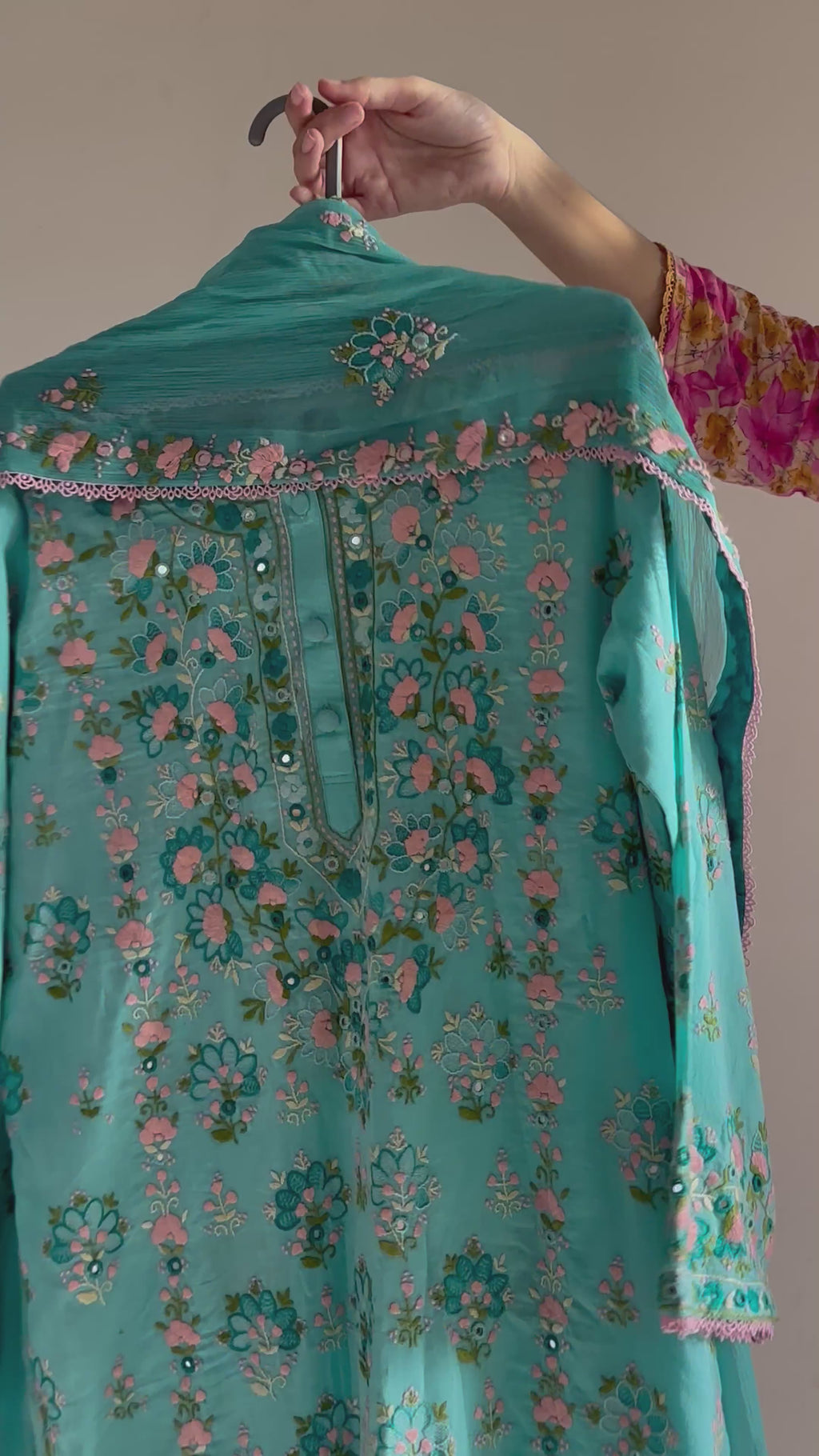 Aqua floral